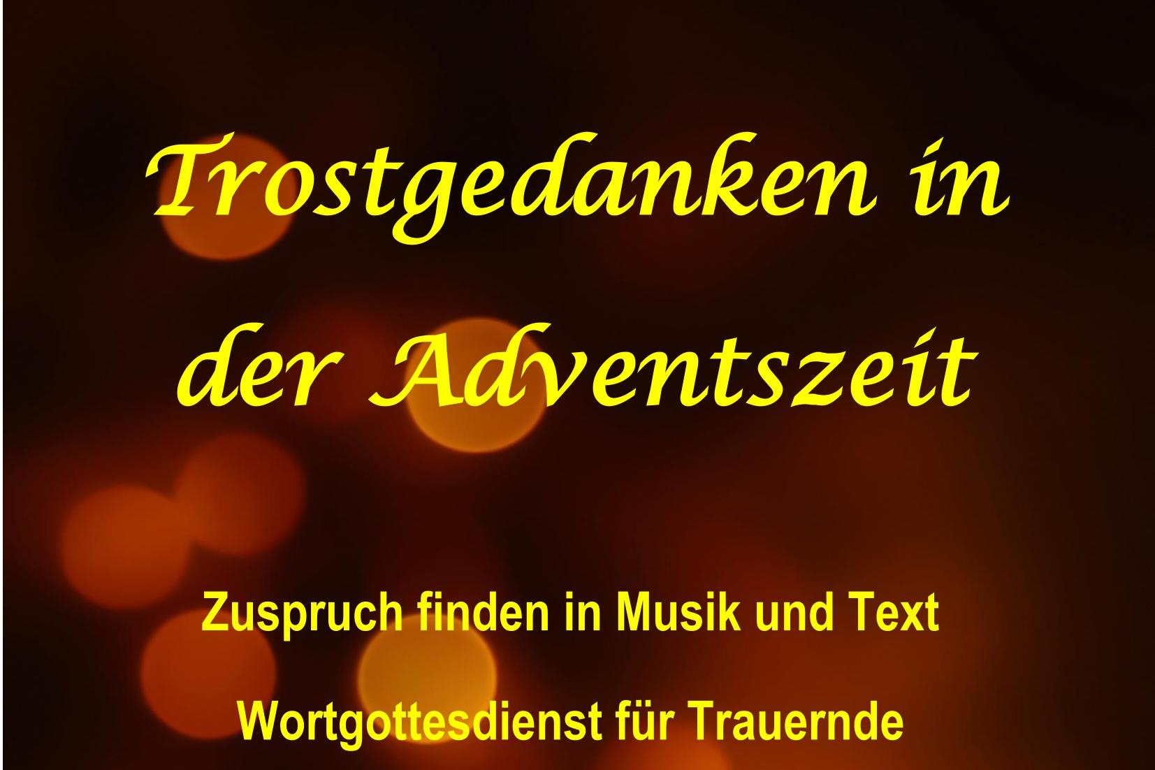 Wortgottesdienst für Trauernde