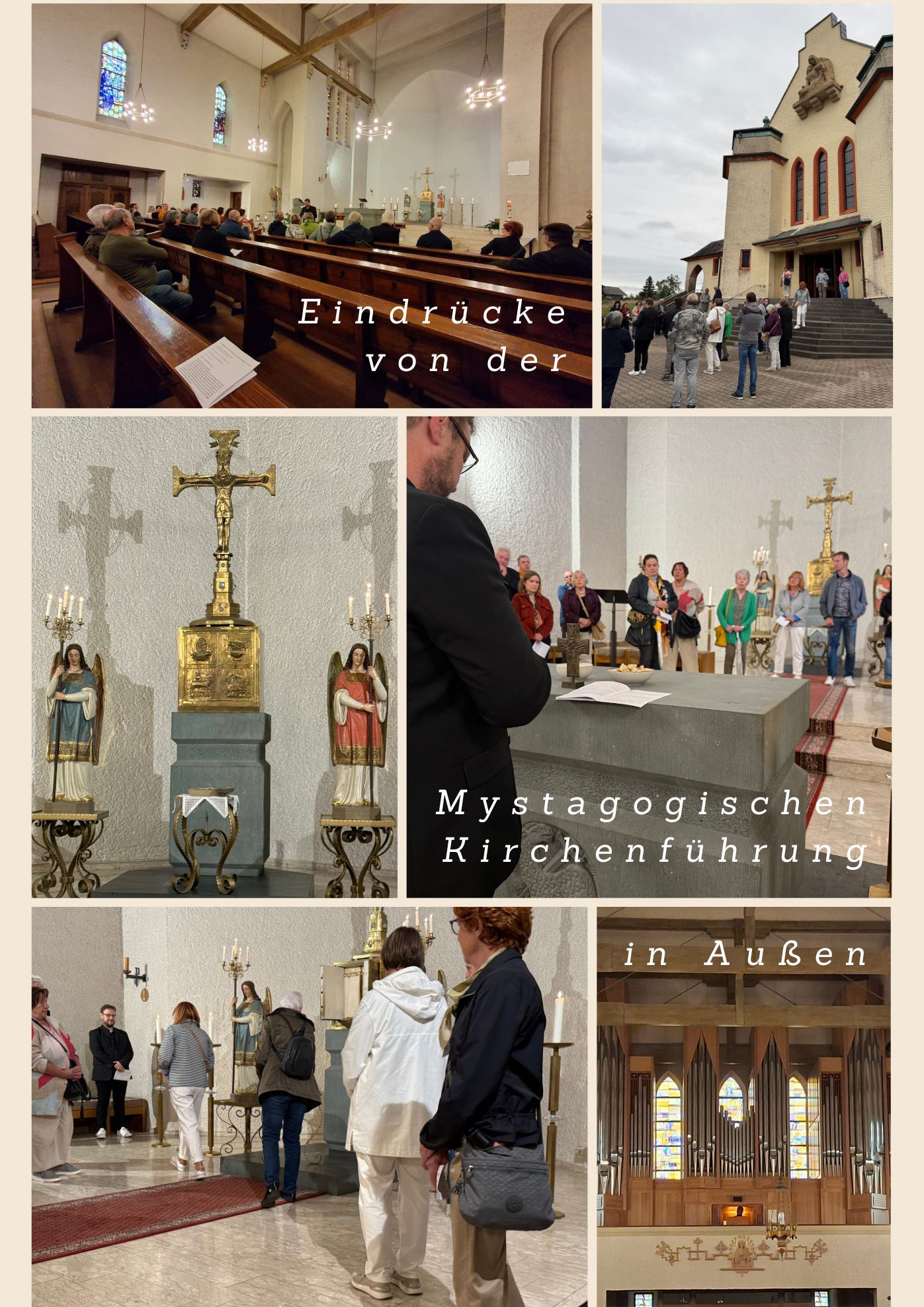 Eindrücke von der Mystagogischen Kirchenführung in Außen