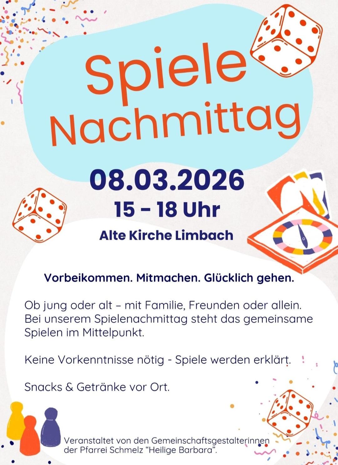 Einladung Spielenachmittag