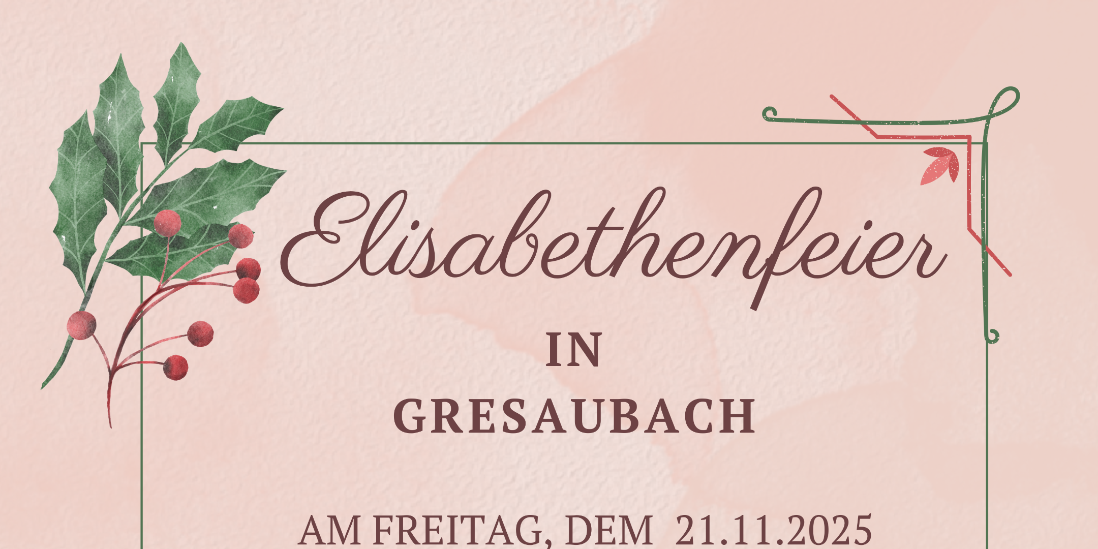 Einladung der kath. Frauengemeinschaft zur Elisabethenfeier
