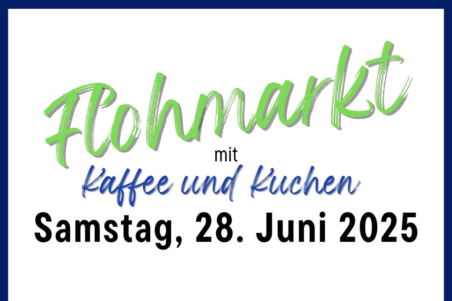 Flohmarkt am 28. Juni 2025