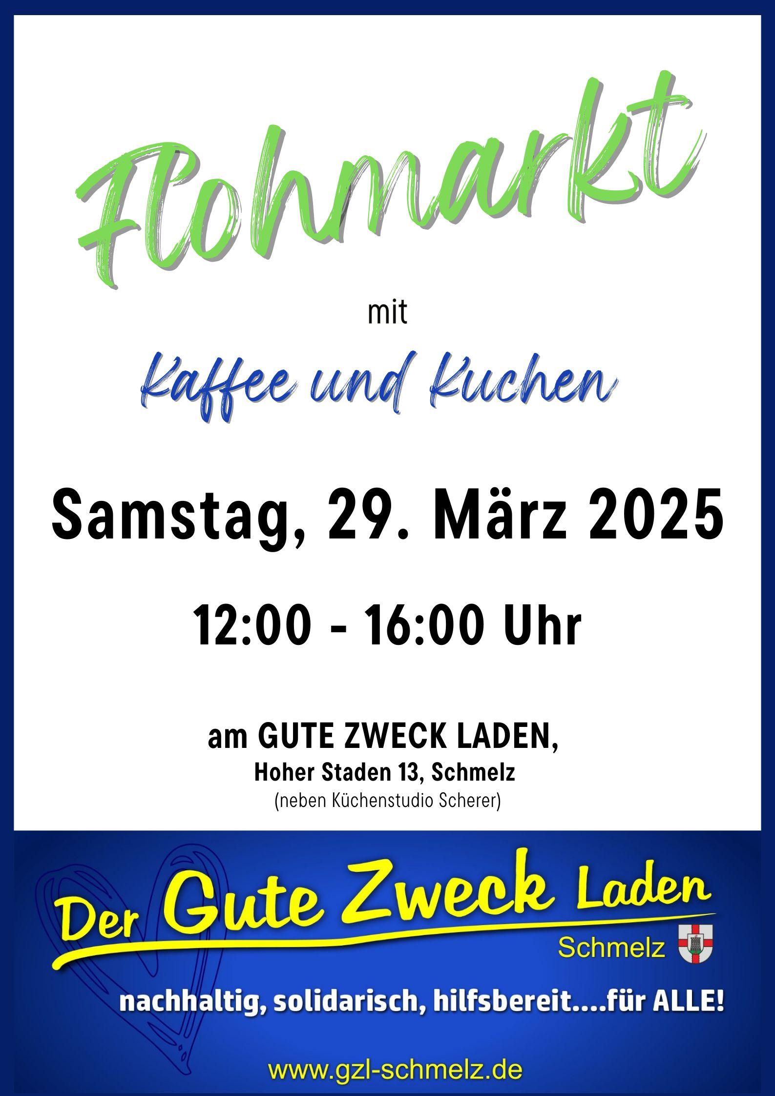 Flohmarkt am 29. März 2025 von 12:00 bis 16:00 Uhr