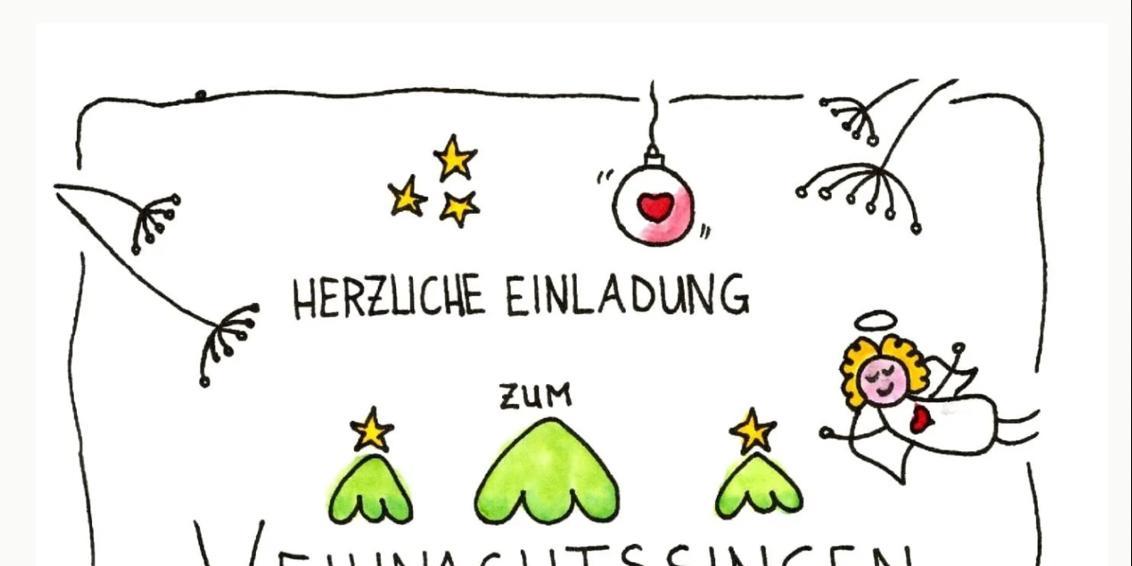 Einladung zum Weihnachtssingen