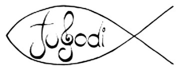 Logo der Gruppe: Ichtys mit Schriftzug JuGoDi im Innern