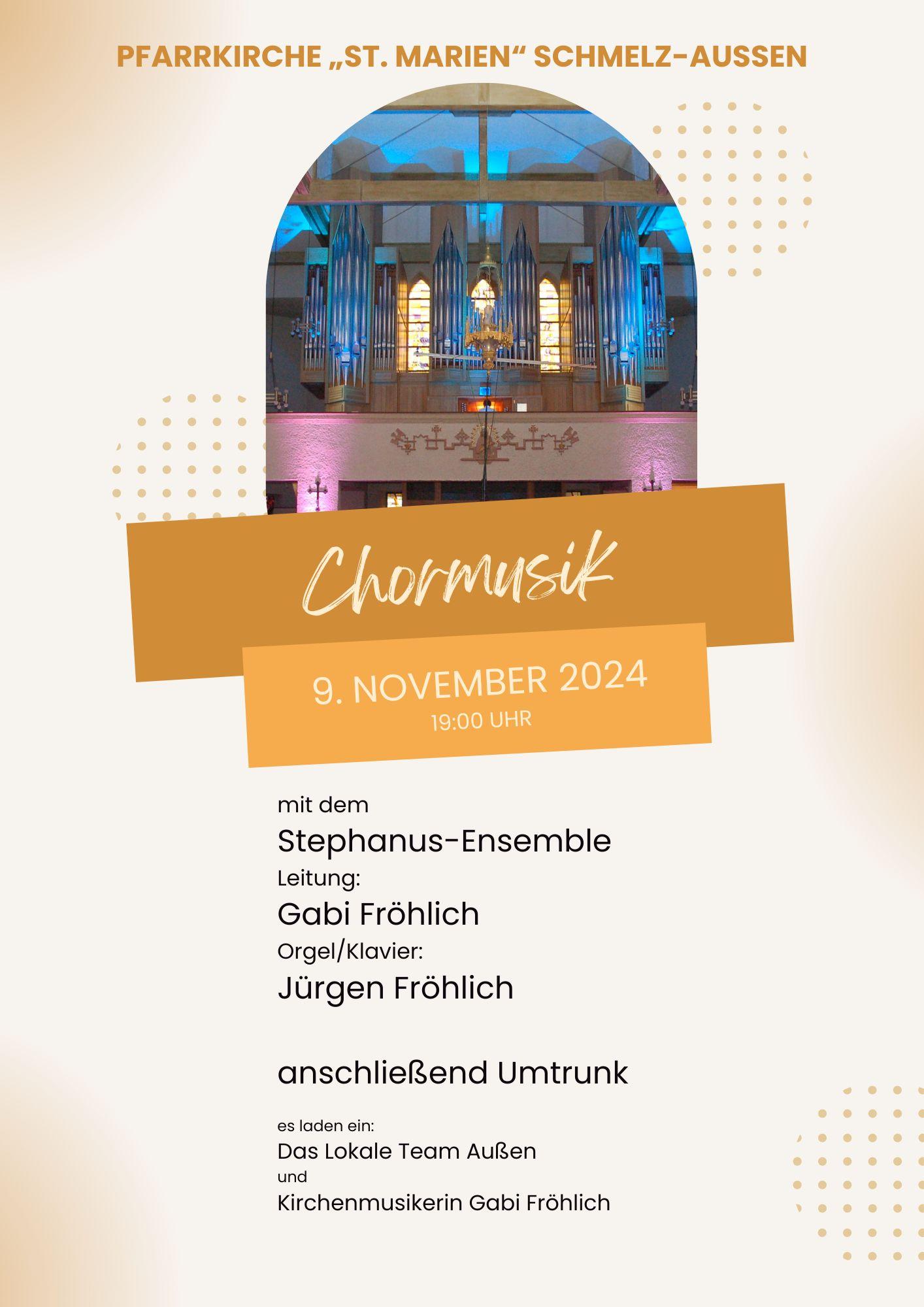 Chormusik und Soirée in Außen