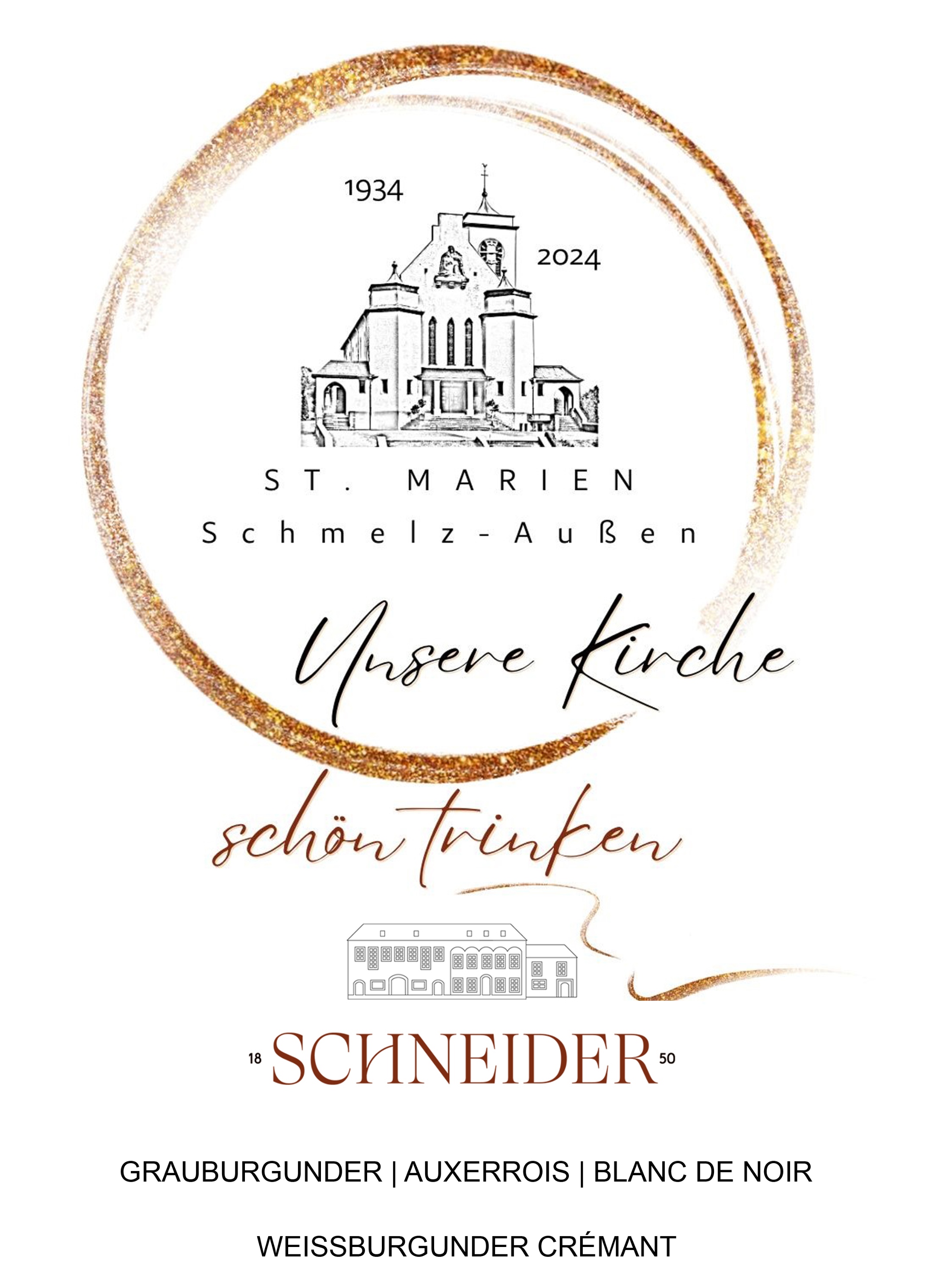 'Unsere Kirche schön trinken' - Weine und Crémant zugunsten der Erhaltung der Außener Kirche